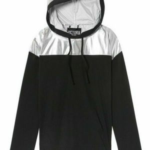 Victoria Sport Anorak Metallic & Black Hoodie